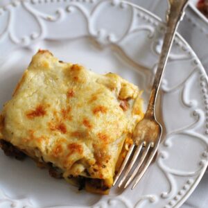 Pastel de carne y coliflor